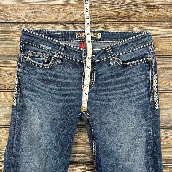 BKE Sabrina Low Rise Boot Cut Jeans Size 27 - Picture 4 of 7